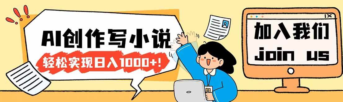 （17822期）26年最新风口项目AI工具创作写小说，轻松实现日入1000+-爱拼知识社 - 互联网创业与虚拟资源分享