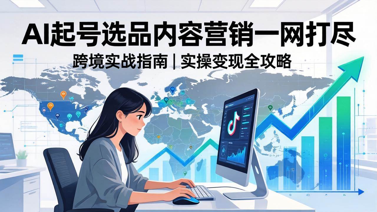 （17824期）2026 TikTok 跨境AI实操：从零基础到变现全流程，AI起号选品内容营销一网打尽-爱拼知识社 - 互联网创业与虚拟资源分享