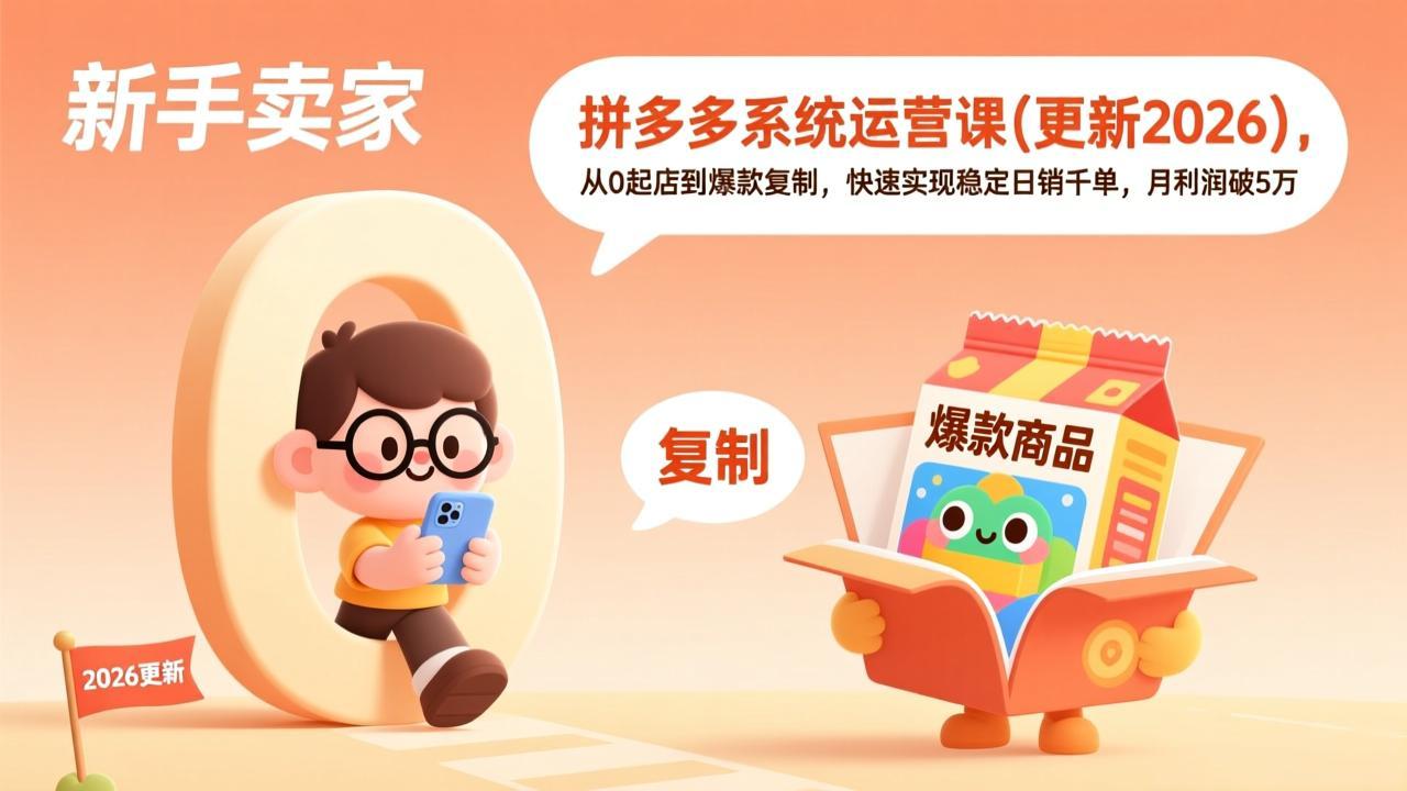 拼多多系统运营课(更新3月-爱拼知识社 - 互联网创业与虚拟资源分享