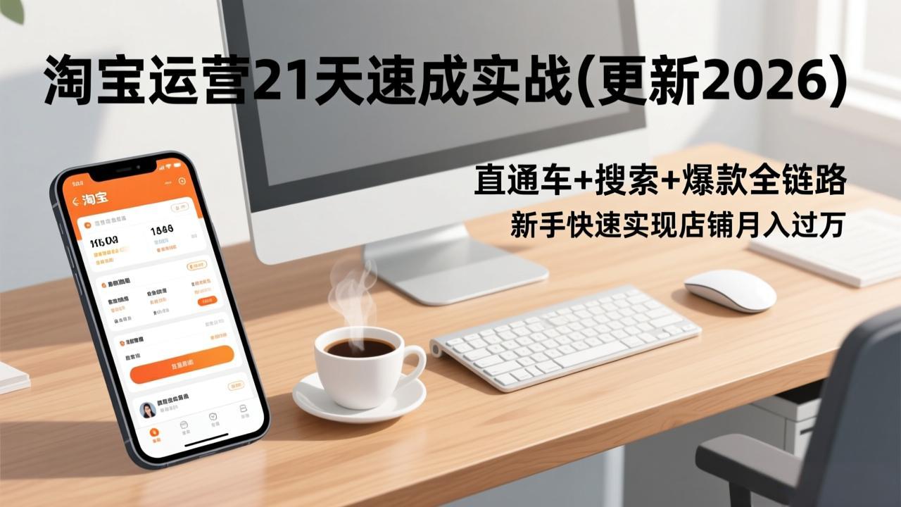 淘宝运营21天速成实战(更新3月-爱拼知识社 - 互联网创业与虚拟资源分享